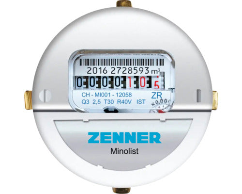 Zenner Wasserzähler Messkapsel Minolist Koax 2" Qn 1,5 Kaltwasser Heizkörper - 4001471319796