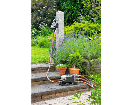 GARDENA Bewässerungscomputer Master Wasserverteiler automatisches Gießen Set - 4078500055918
