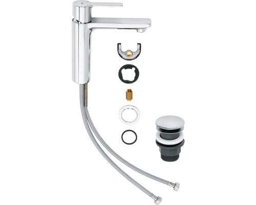 GROHE Waschtischarmatur LINEARE Einhebelmischer chrom Badheizung Push-Open - 4005176409110