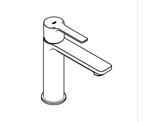 GROHE Waschtischarmatur LINEARE Einhebelmischer chrom Badheizung Push-Open - 4005176409110