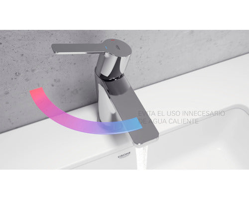 GROHE Waschtischarmatur LINEARE Einhebelmischer chrom Badheizung Push-Open - 4005176409110