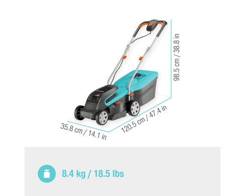 GARDENA Akku Rasenmäher PowerMax 32/36V P4A Mäher Handrasenmäher ohne Akku - 4078500054188