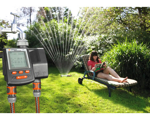 GARDENA Bewässerungscomputer MultiControl duo automatische Gartenbewässerung - 4078500187404