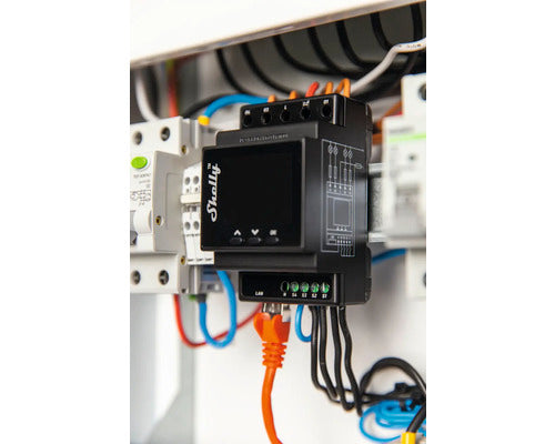 Shelly Pro 4PM Hutschienenrelais 4-Kanal WLAN LAN Bluetooth Heizkörper 40A - 3800235268049