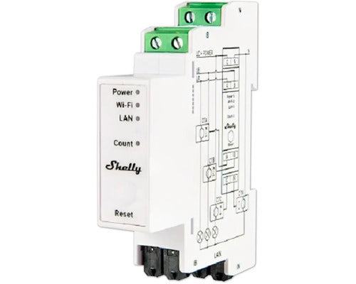 Shelly Pro 3EM 120A Wi-Fi Bluetooth Stromzähler für Innenbereich Hutschiene - 3800235268100