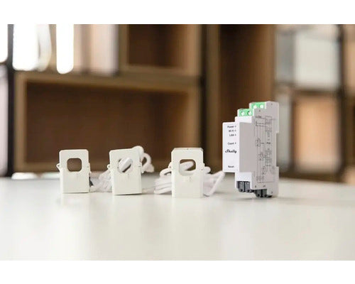 Shelly Pro 3EM 120A Wi-Fi Bluetooth Stromzähler für Innenbereich Hutschiene - 3800235268100