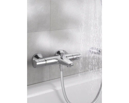 Grohe Badewannenarmatur Precision Start mit Thermostat chrom 90mm hoch - 4005176323553
