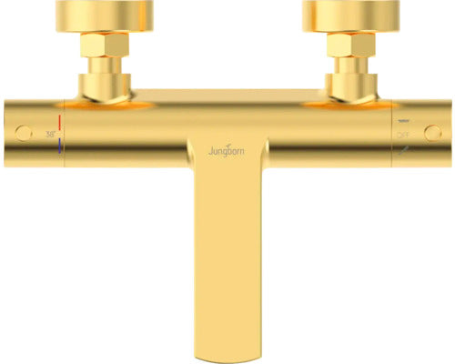 Jungborn Badewannenarmatur Heizkörper LAMBDA Thermostat gold matt DVGW geprüft - 4306517991142