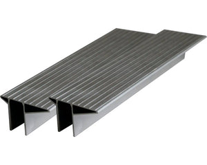 B-Ware ERGOTRITT Aufsteckstufe 2 Stk Aluminium 90 mm breit für Sprossen 24-26 mm