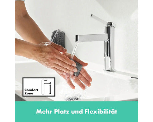 Hansgrohe Waschtischarmatur FINORIS Armatur Einhebelmischer chrom Push-Open - 4059625336083