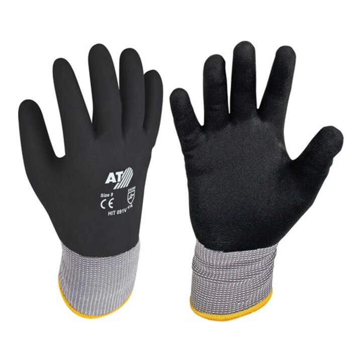 Asatex Handschuh Arbeitshandschuh Schutzhandschuh Nitril Vollbeschichtet Schwarz B-Ware - 4029201137526