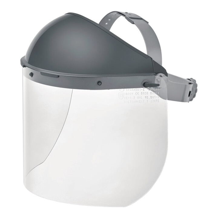 Aschua Gfkkh001 E Gesichtsschutz Visier Elektriker Klar 460x200x15mm En166 En170 B-Ware - 4260299733157