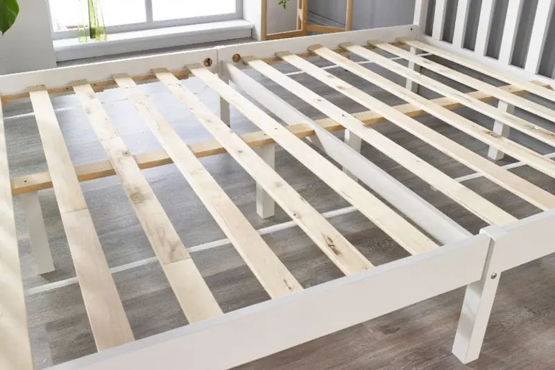 B-Ware Aspire Beds Holzbett Bettgestell Weiß Massivholz Kiefer Shaker Kopfteil Bett - 5057632196477