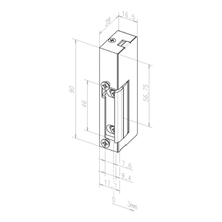B-Ware Assa Abloy Effeff Türöffner Türentriegler 19 E Din Links Rechts O. Schliessblech - 4042203078734