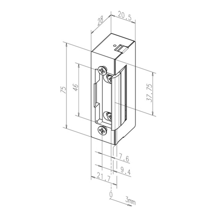 B-Ware Assa Abloy Türöffner öffner Elektro Modell 17 8 16 V Ac Dc Standard Fa Fix - 4042203162822