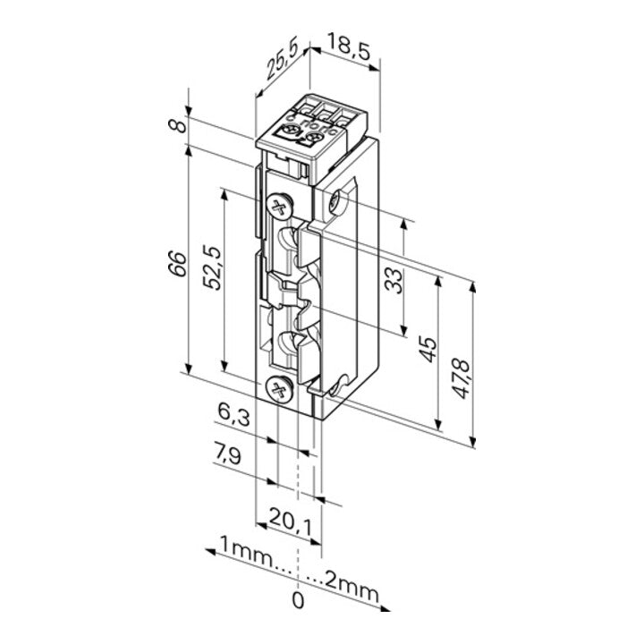 ASSA ABLOY Elektrotüröffner Türöffner 11863 ProFix 2 2242V AC DC DIN LR FaFix - 4042203364974