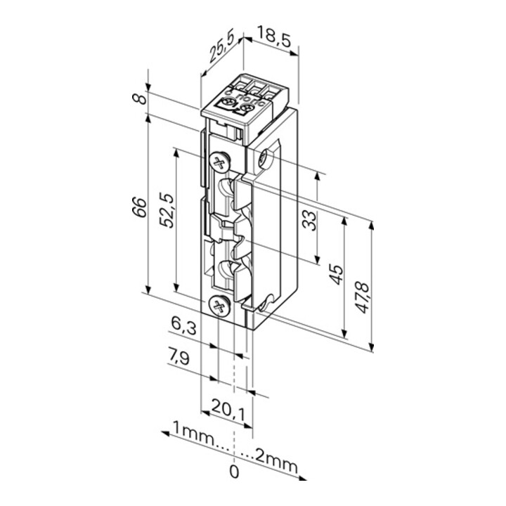 B-Ware Assa Abloy Elektrotüröffner Türöffner 11863 Pro Fix 2 2242 V Ac Dc Din Lr Fa Fix - 4042203364974