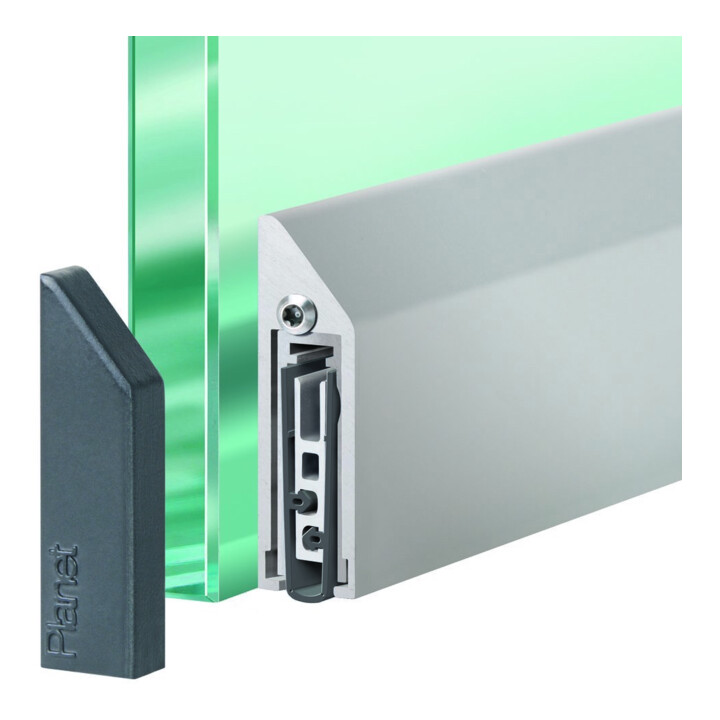 Assa Abloy Türdichtung Set Dichtung Innentür Schmal Silber 834mm Planet  B-Ware - 7612231025863