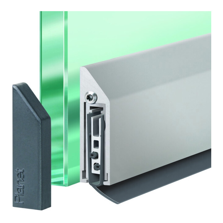 Assa Abloy Türdichtung Set Dichtung Innentür Schmal Silber 834mm Planet  B-Ware - 7612231025863