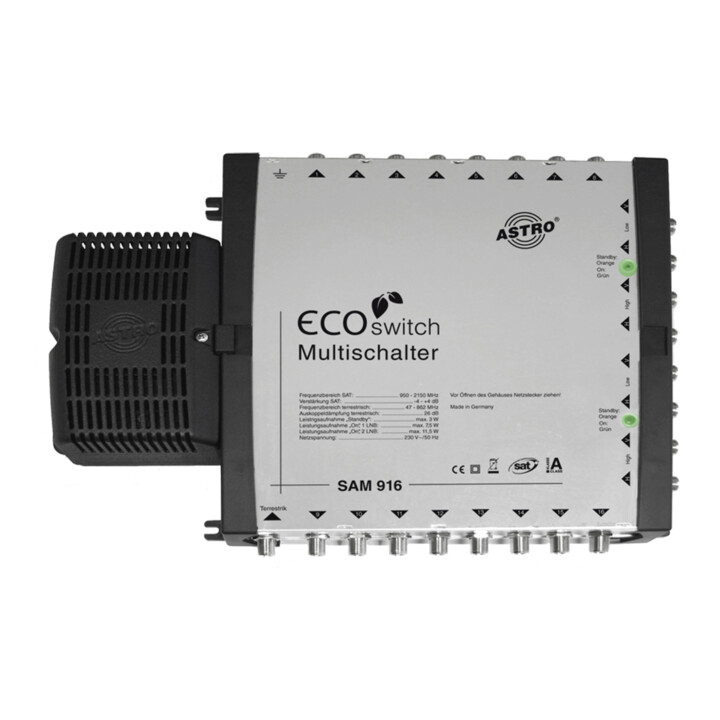 B-Ware Astro Strobel Multischalter Verteiler Satellitenanlage 16 Teilnehmer Netzteil - 4026187110987
