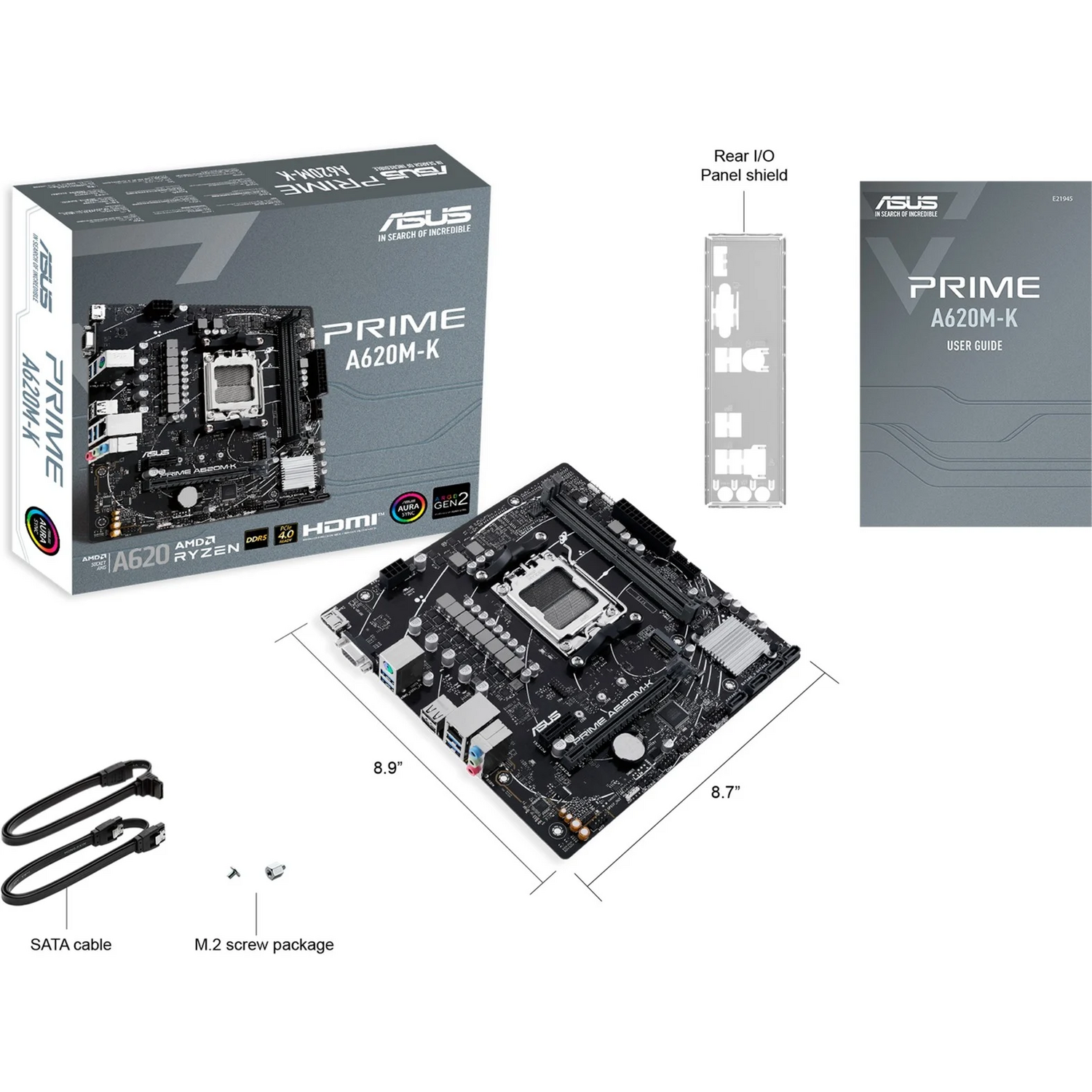 B-Ware Asus Prime A620 M K Mainboard Motherboard Am5 Sockel Ddr5 Board