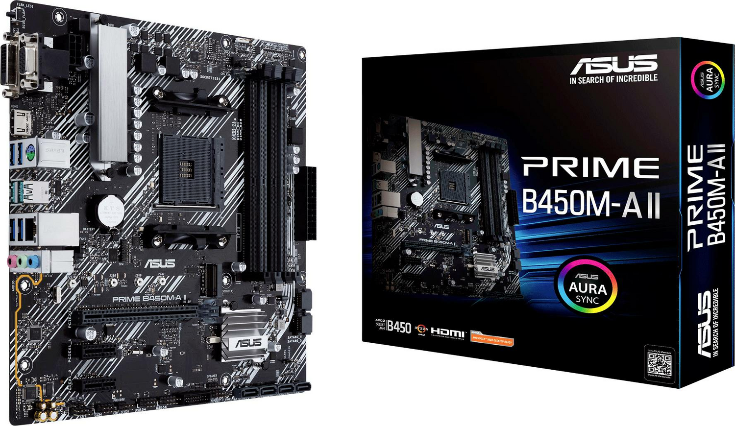 B-Ware Asus Prime B450 M A Ii Motherboard Mainboard Computerteil Am4 Pc Siehe Text/Foto - 4718017924986