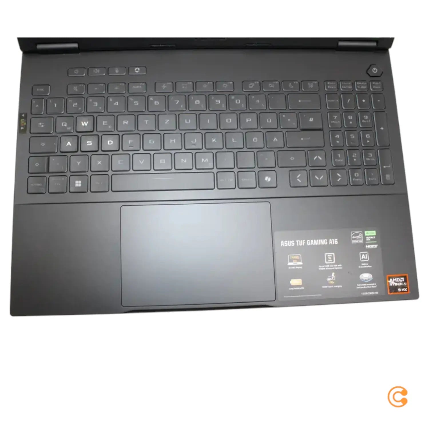 C-Ware Asus Tuf Gaming A16 Ai R9 Hx 370 Notebook Gaming 16 Zoll Pc Siehe Text/Foto - 4711387659243