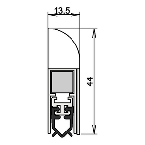 B-Ware Athmer Türdichtung Dichtung Wind Ex Türdichtung 860mm