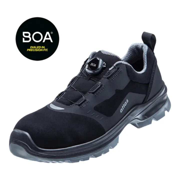 B-Ware Atlas Halbschuh Arbeitsschuh Sicherheitsschuh Flash 6405 Boa S3 Schwarz Größe 43 - 4043692441276