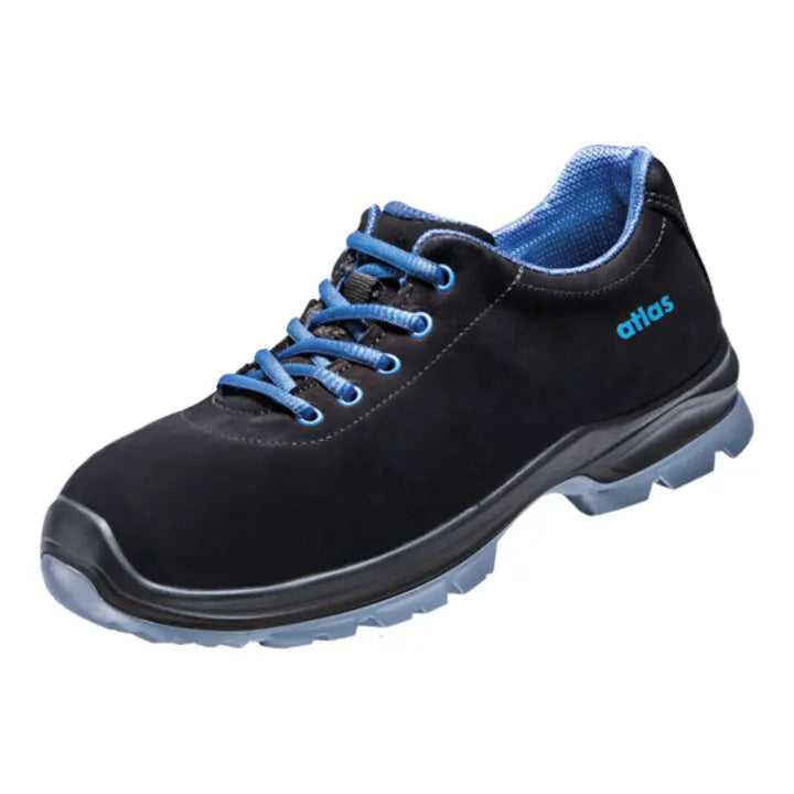 B-Ware Atlas Halbschuh Arbeitsschuh Sicherheitsschuh Sl 605 Schwarz Royalblau Größe 41 - 4043692283340