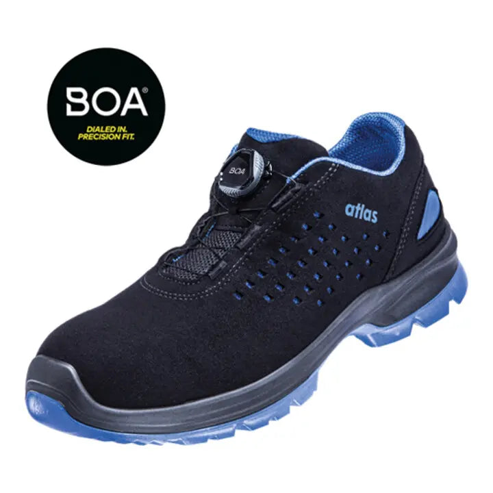 B-Ware Atlas Halbschuh Schuh Sicherheitsschuhe Xp Boa S1 P Schwarz Blau Weite 12 Gr 43 - 4043692317335
