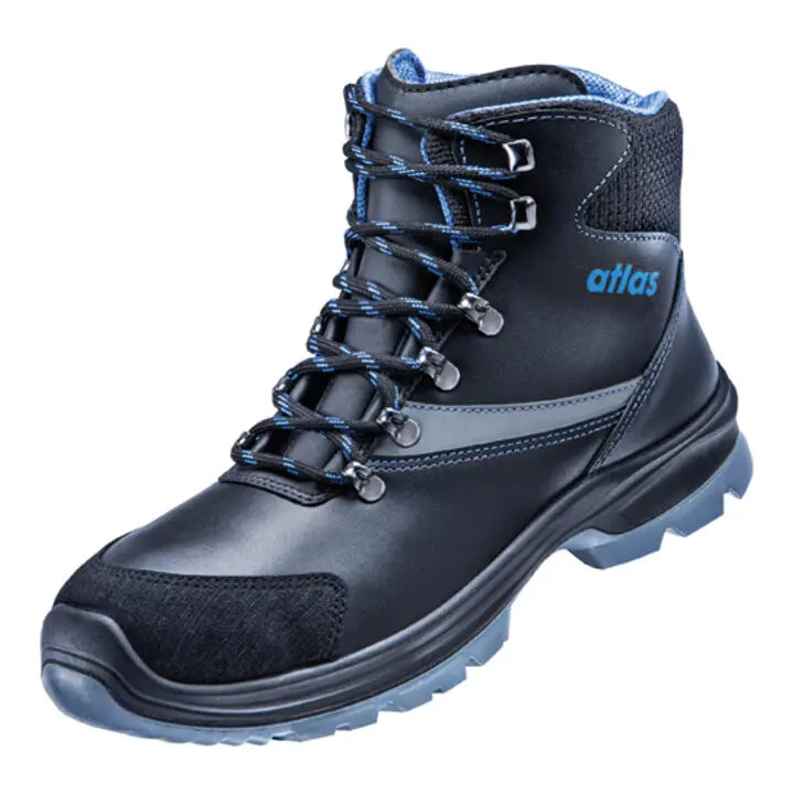 B-Ware Atlas Sicherheitsschuh Arbeitsschuh Knöchelhoch Schwarz S3 Esd Größe 42 Weite 10 - 4043692108278