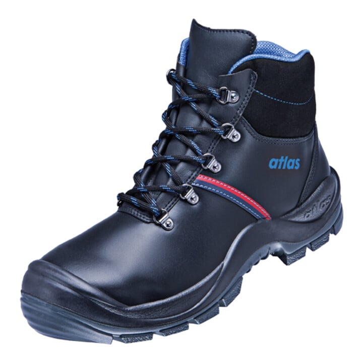 Atlas Sicherheitsschuh Stiefel Arbeitsschuh schwarz BAU 500 S3 Größe 41 Weite 10 - 4043692004464