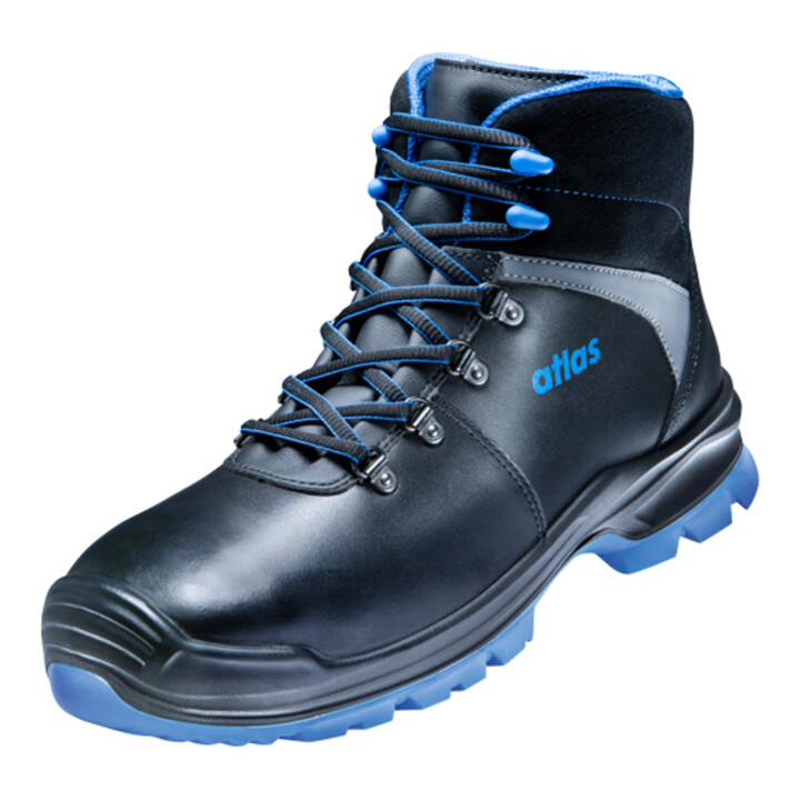 Atlas Sicherheitsschuh Arbeitsschuh S3 Xp Esd Royalblau Schwarz Weite 10 43 B-Ware - 4043692321189