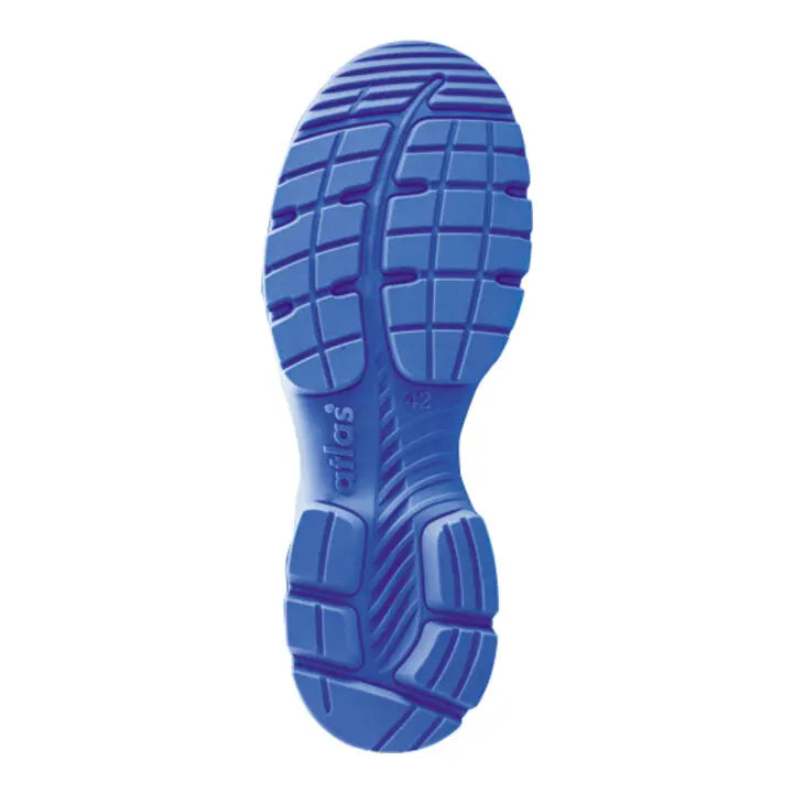 B-Ware Atlas Sandale Sicherheitsschuh Arbeitsschuh S1 P Schwarz Royalblau Größe 49 W 10 - 4043692278971