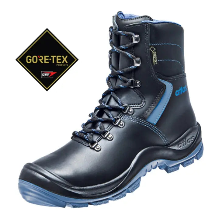 B-Ware Atlas Stiefel Sicherheitsschuh Gtx 935 Gore Tex S3 Royalblau Schwarz Größe 43  - 4043692138213