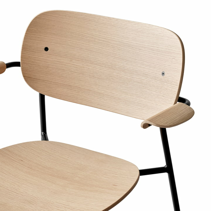 Menu Co Dining Chair Mit Armlehnen Lehnstuhl Stuhl Designer Schwarz Eiche Natur B-Ware - 5709262024865