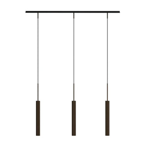 B-Ware Audo Copenhagen Hängeleuchte Pendelleuchte Tubulaire Rail 3 Flg Bronzefarben Alu