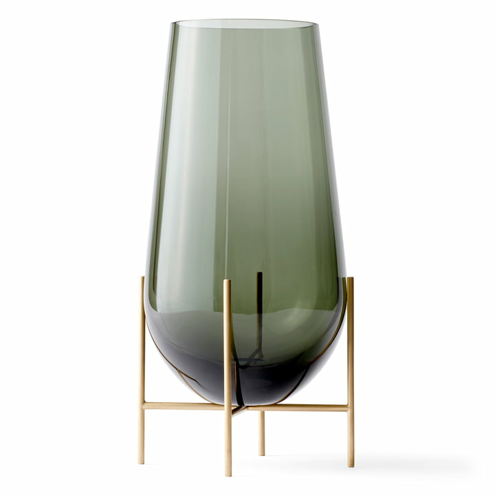 B-Ware Menu échasse Vase Blumenvase Dekovase Glasvase Dekoglas Glas L Smoke - 5709262989782