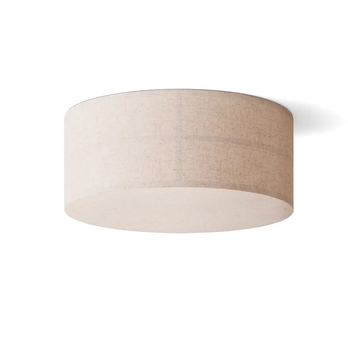 B-Ware Audo Deckenleuchte Deckenlampe Hashira Naturfarben Leinen Beige Rund ø 50 Cm - 5709262256372