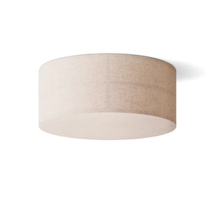 B-Ware Audo Deckenleuchte Deckenlampe Hashira Naturfarben Leinen Beige Rund ø 50 Cm
