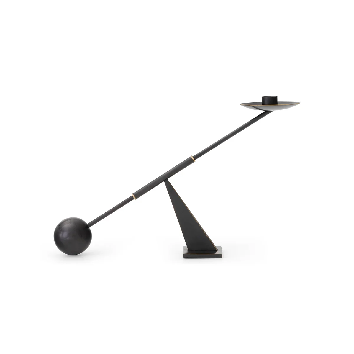 B-Ware Audo Interconnect Kerzenständer Kerzenhalter H25,5 X L42,5cm Messing Bronziert   - 5709262251988