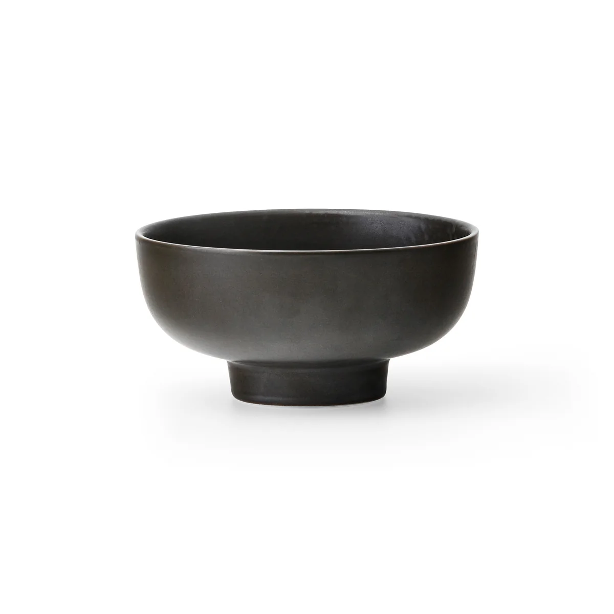 B-Ware Audo New Norm Schüssel Auf Fuß Bowl Servierschale Tonschale ø12cm Dark Glazed  - 5709262073580