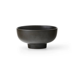 B-Ware Audo New Norm Schüssel auf Fuß Bowl Servierschale Tonschale Ø12cm dark glazed