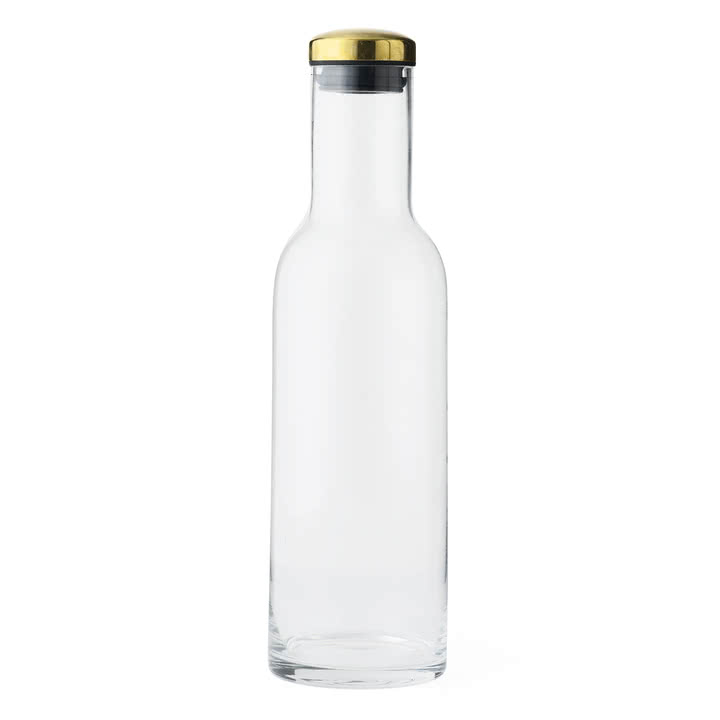 B-Ware Menu New Norm Wasserflasche Glaskaraffe Glaskanne 1 L Transparent Messing - 5709262979899