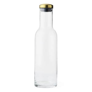 B-Ware Menu New Norm Wasserflasche Glaskaraffe Glaskanne 1 L Transparent Messing