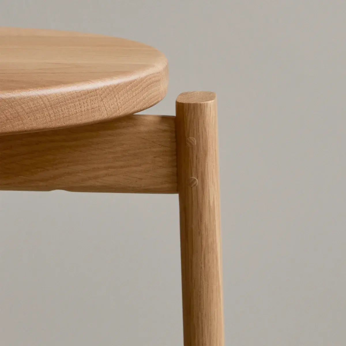 B-Ware Audo Barhocker Hocker Tresenhocker Eiche Natur 66 Cm ø 33 Cm Sitzgelegenheit - 5709262098408