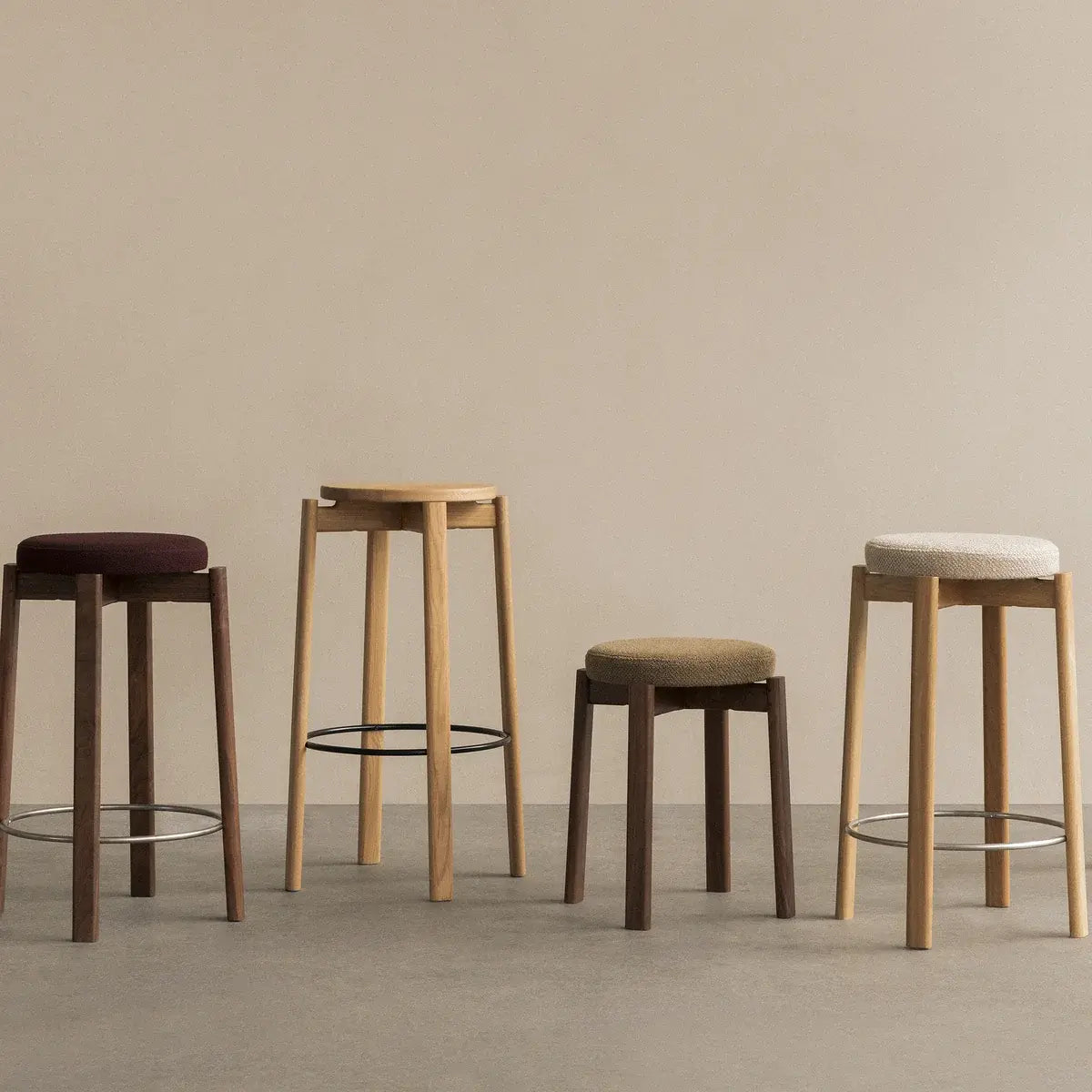 B-Ware Audo Barhocker Hocker Tresenhocker Eiche Natur 66 Cm ø 33 Cm Sitzgelegenheit - 5709262098408