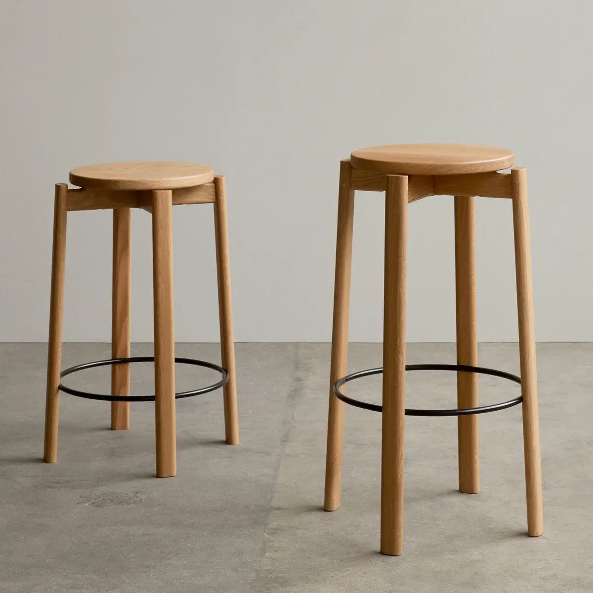 B-Ware Audo Barhocker Hocker Tresenhocker Eiche Natur 66 Cm ø 33 Cm Sitzgelegenheit - 5709262098408