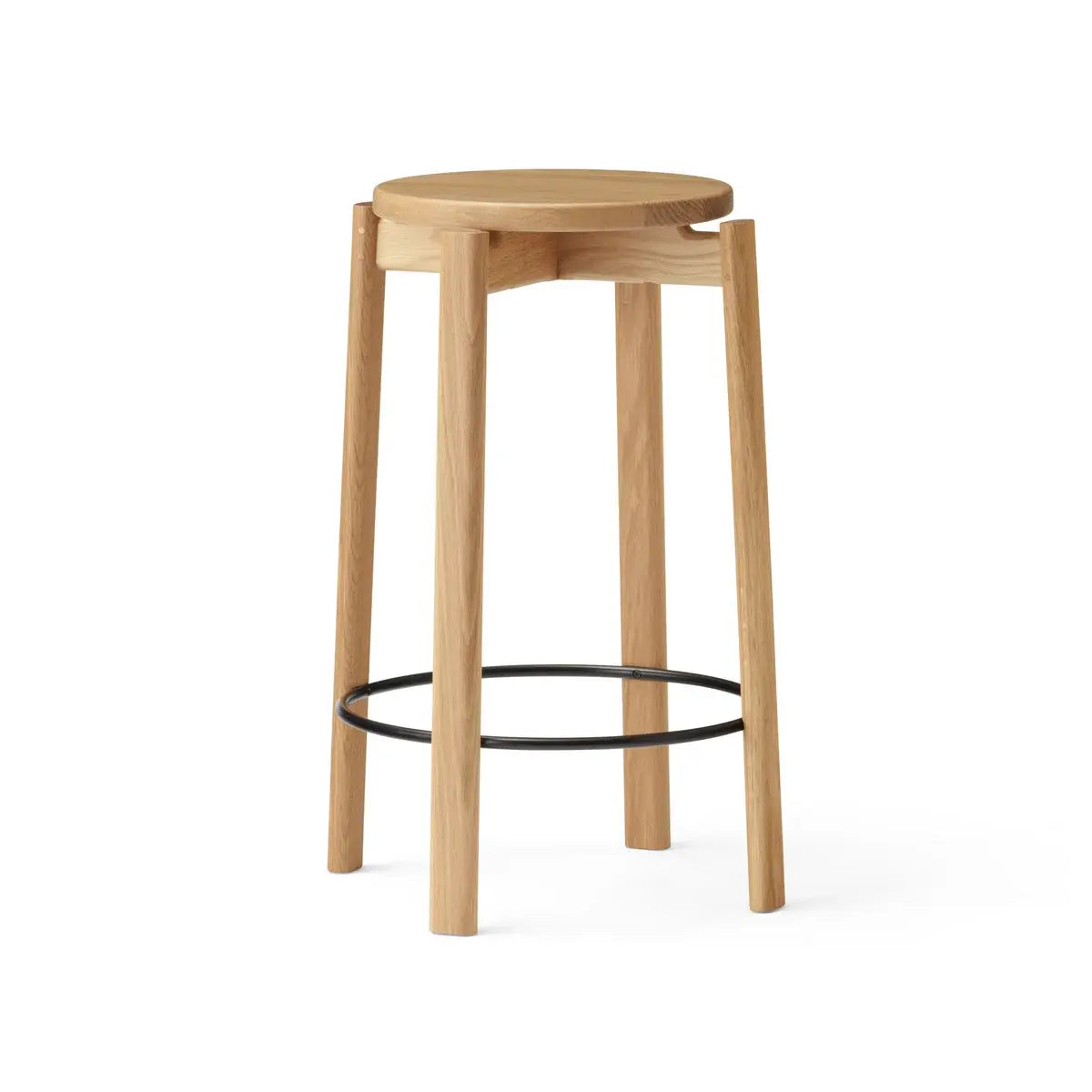 B-Ware Audo Barhocker Hocker Tresenhocker Eiche Natur 65 Cm ø 33 Cm Siehe Text - 5709262098408